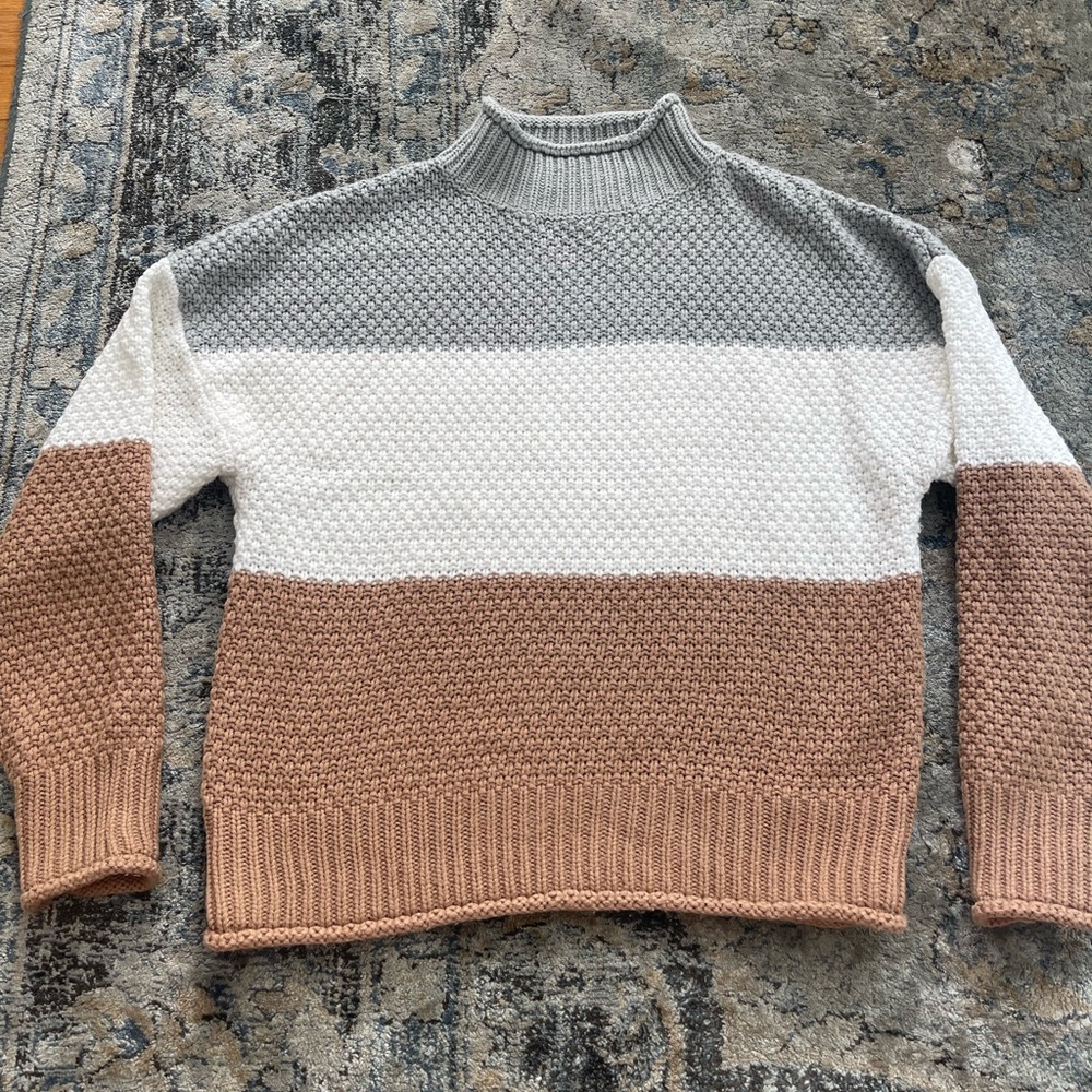 Zesica Color Block Sweater Size S